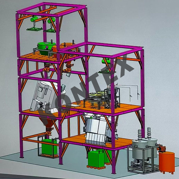 欧洲客户沸石粉造粒生产线